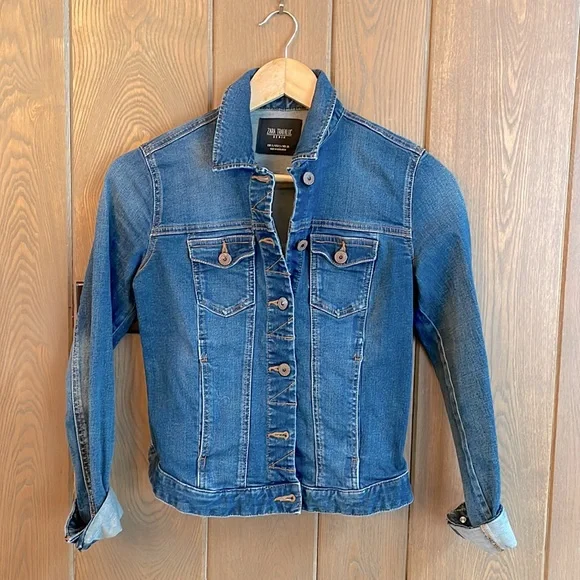 Zara Fitted Denim Jacket - Picture 1 of 5